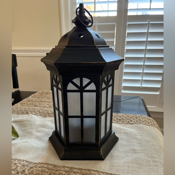 Lantern light decor color changing faux distressed iron look - Picture 6 of 16